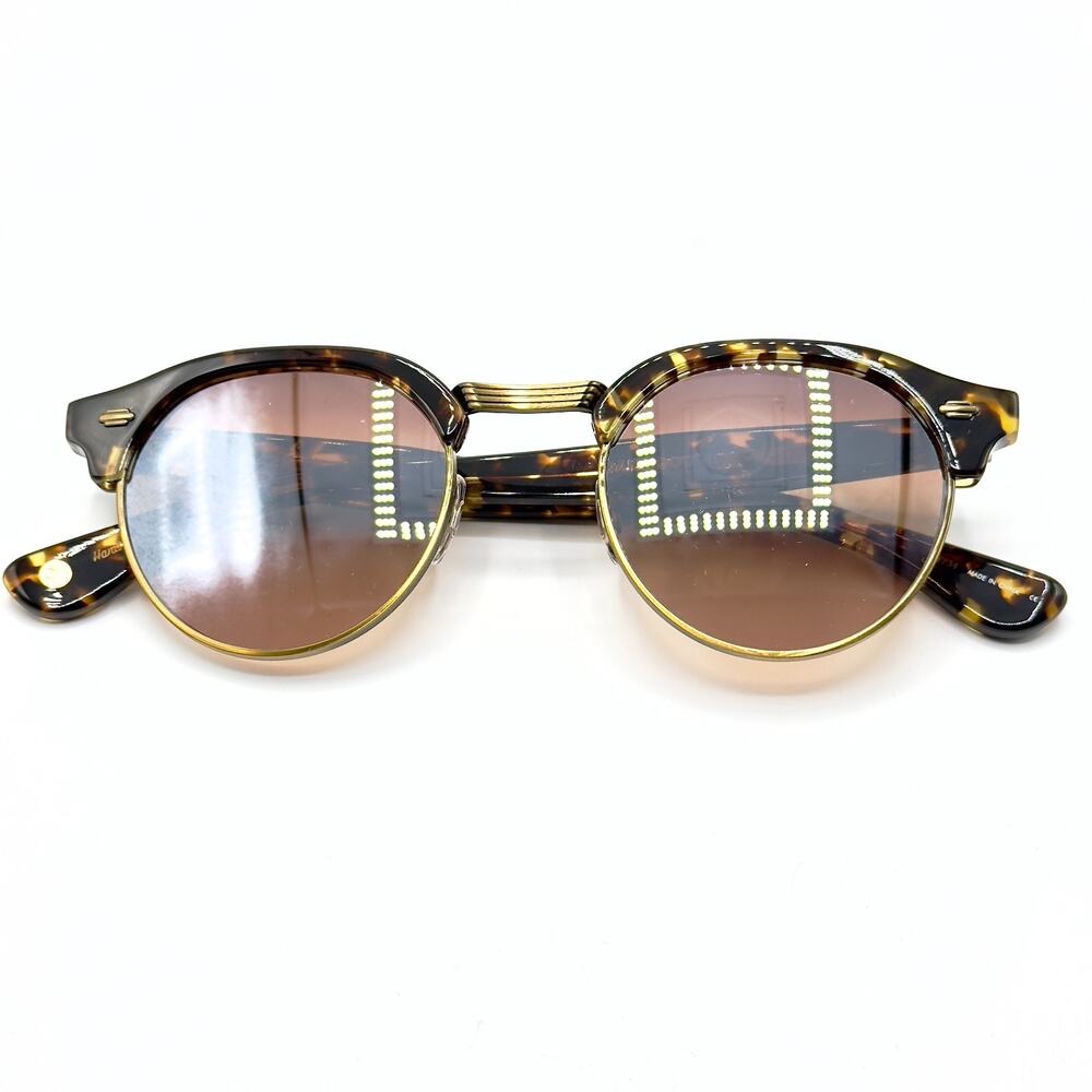 Garrett Leight Sunglasses OAKWOOD Tuscan Tortoise Frame Gold/Brown Lens*